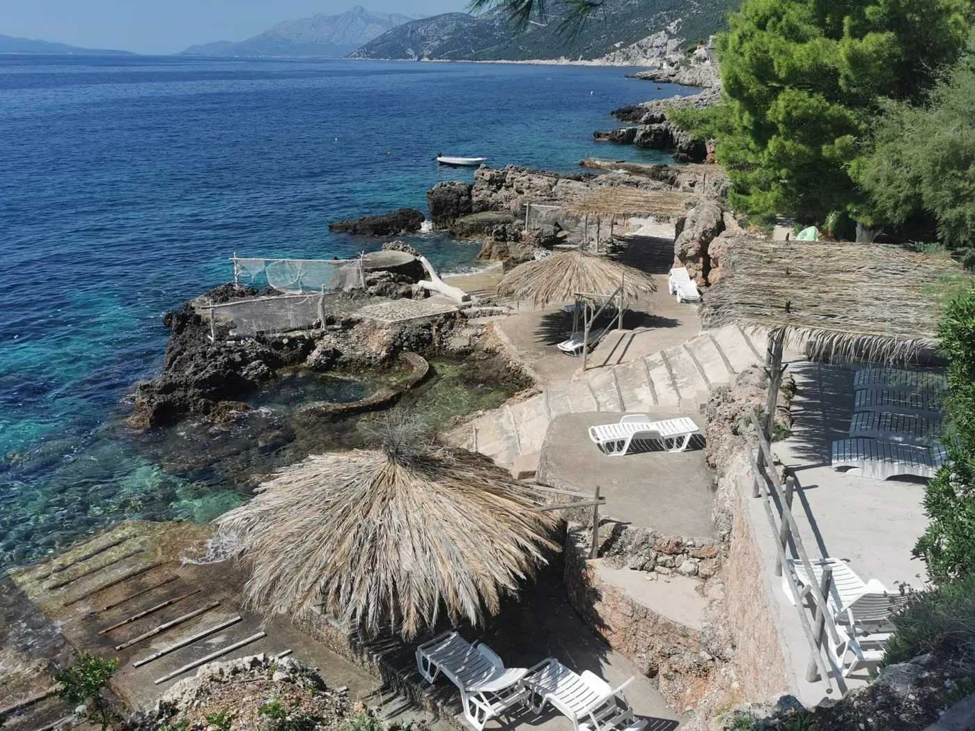 Private beach by the villa