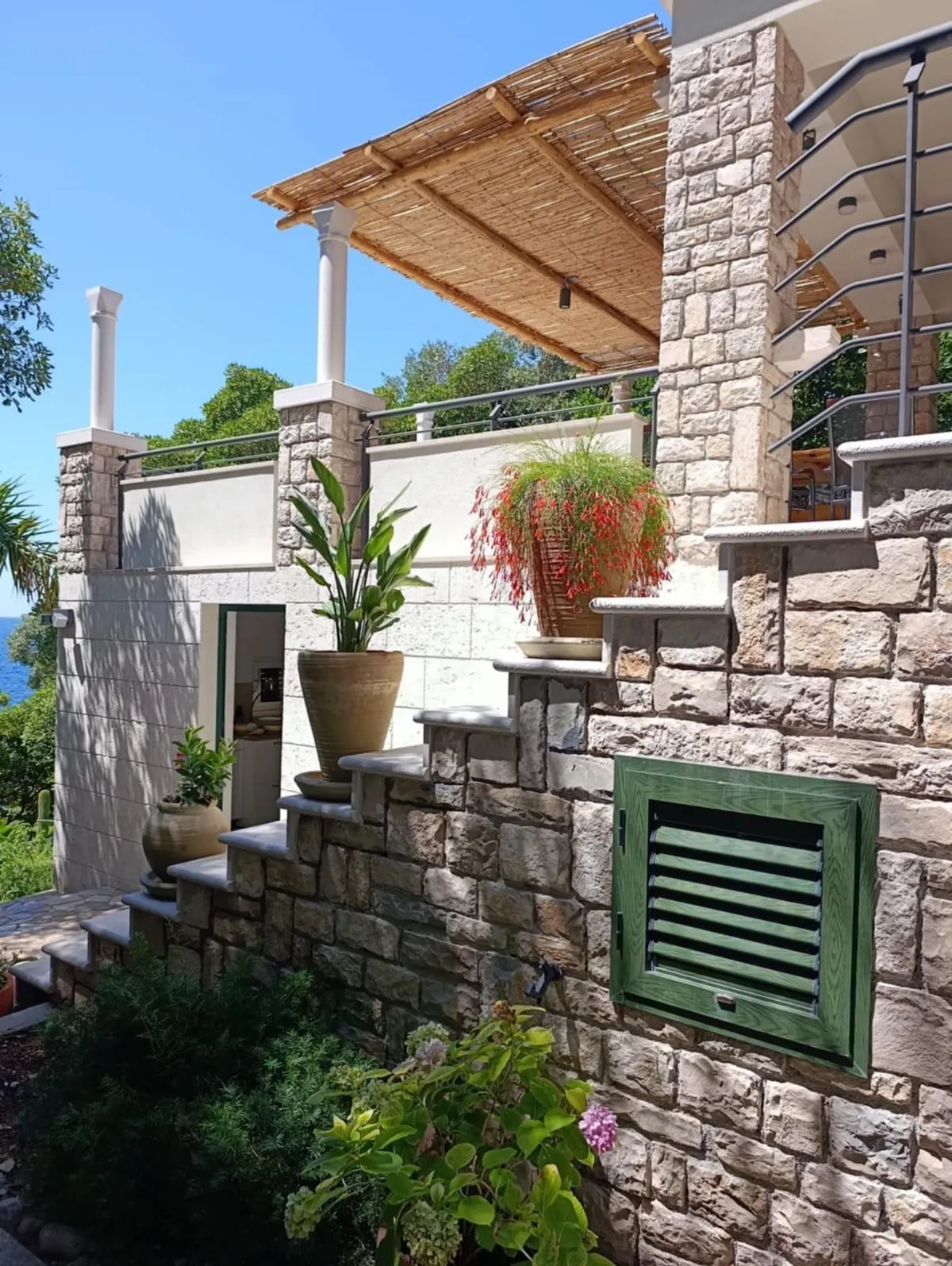 Exterior of the house by the coast